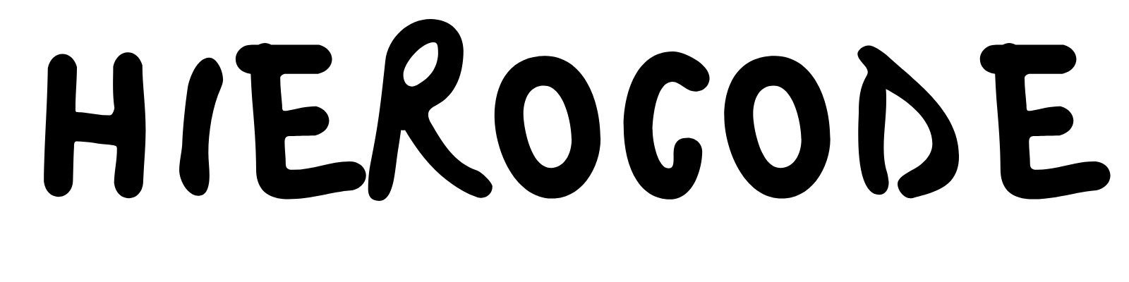 hierocode brand logo black text 1600x400